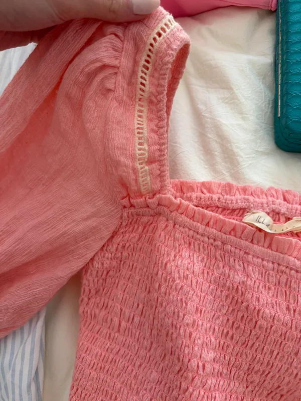 Princess Polly Pink Smocked Top - Image 3