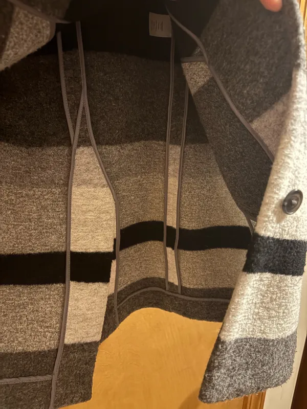 Talbots Striped Wool Blend Coat - Image 7