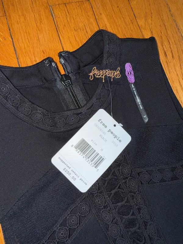 Free People Sky Scraper bodycon mini dress NEW small flaw size Medium - Image 3
