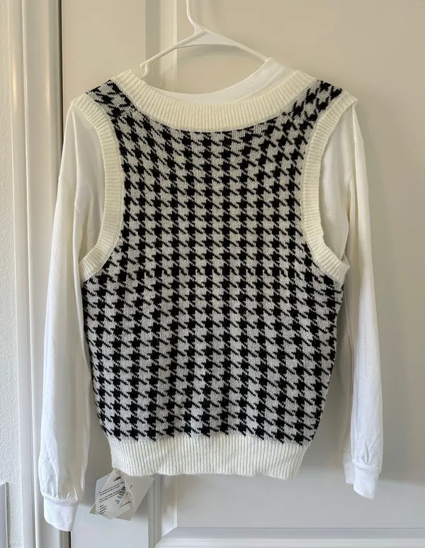 Chessboard Jing Shirt New Multiple Size M - Image 2