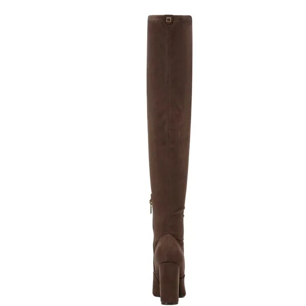 NEW GUESS Abetter Faux-Suede Over-the-Knee Boots Chlorate Brown 9.5 - Image 4