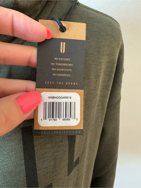 NOBULL Women’s Army Green Sweatshirt Small New With Tags - Image 4