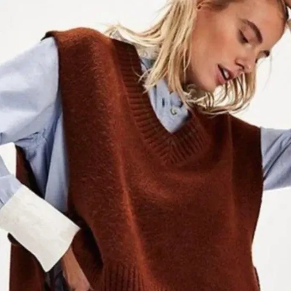 NWOT FREE PEOPLE All Star Stripe Poncho One Size - Image 3