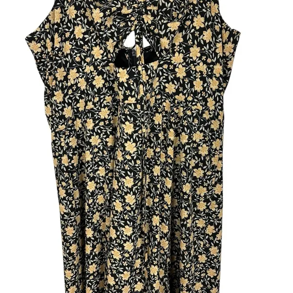 Lulus The Way to Love Dark Floral Print Ruffled Maxi Dress Sz XL Romantic Event - Image 8