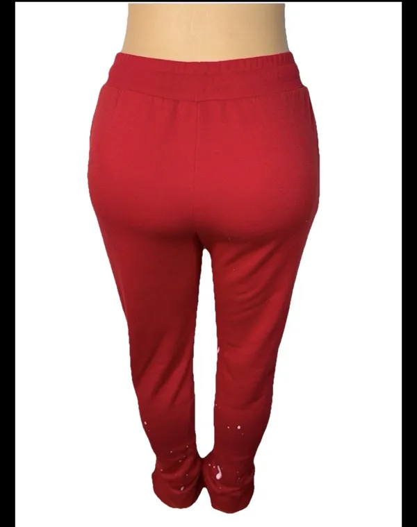 Rockstar sweatpants Red - Image 3