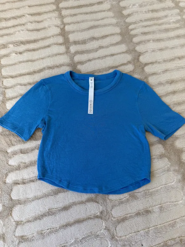 Lululemon Blue Cropped Top  - Image 2