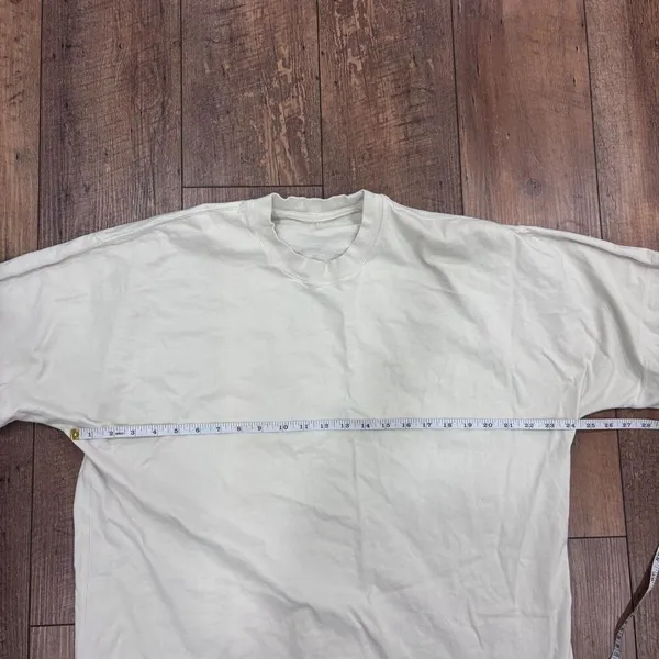 Lululemon Relaxed-Fit Cotton Jersey T-Shirt Bone (First Release) Women's XL READ - Image 7