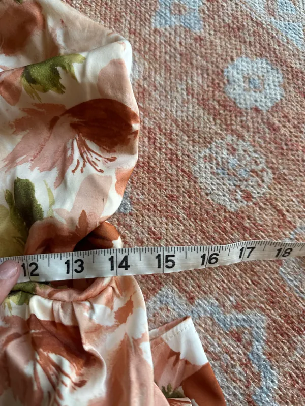 Abercrombie and fitch drama ruched mini dress floral size medium - Image 6