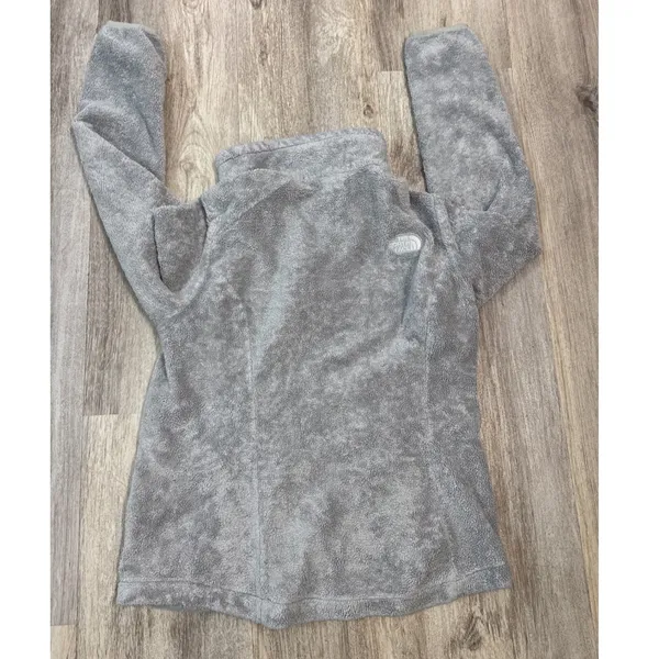 The North Face Osito Fleece Jacket‎ Womens Medium Gray Full Zip Soft High Pile - Image 3