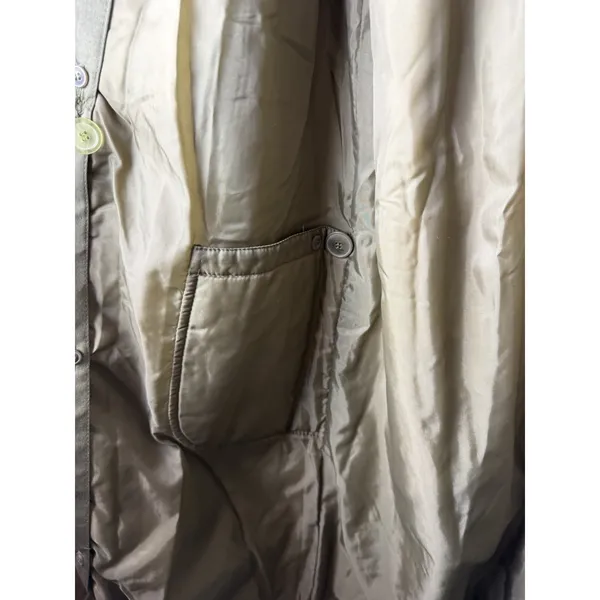 Vintage Worthington Made in Poland Long Double Breasted Trench Coat Women's 8 - Image 10