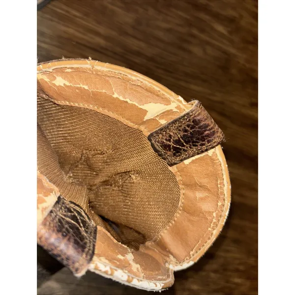 ARIAT Ladies Cowgirl Western Boot Brown distressed Leather Sz 7.5 - Image 16