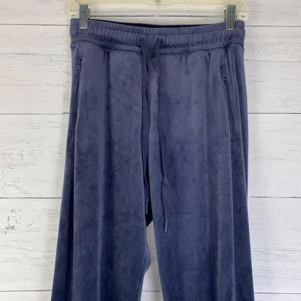 Offline By Aerie Plush Blue Velour Jogger Pants women's Size small - Image 2