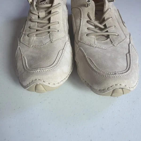 Dbeck AirWalker Comfortable Flexible Beige Leather Walking Shoes Women 10.5 44 - Image 9