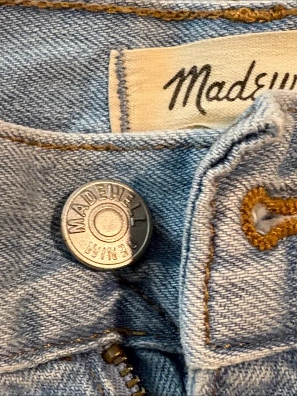 EUC Madewell 90s Straight Crop Distressed Jeans Size 31 - Image 6