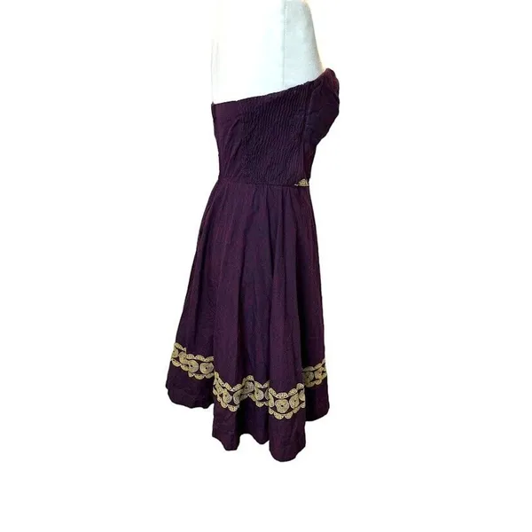Anthropologie Girls from Savoy Strapless Dress Elegant‎ Retro Victorian Size 2 - Image 7