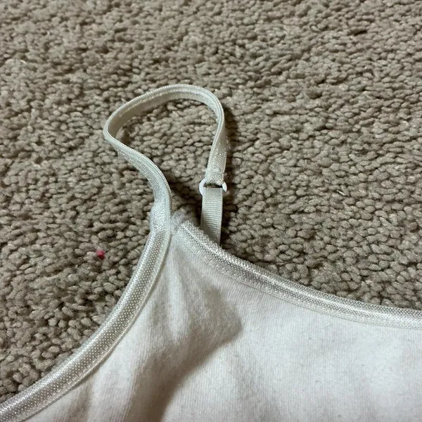 Y2K Aeropostale Cream Stretch Cami Tank Top S‎ P Basic Layering - Image 2