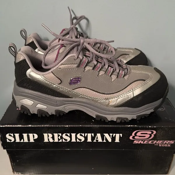Skechers D’Lite Slip Resistant Composite For Work Shoes‎ Size 7 - Image 6