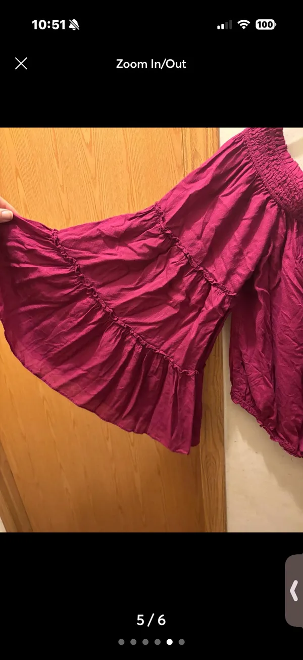 (L) Free people blouse - Image 5