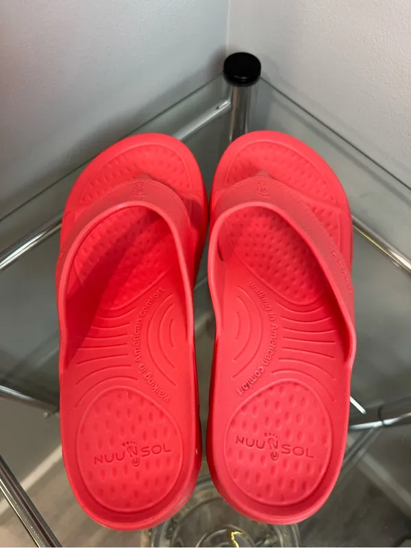 NUUSOL CASCADE Flip Flop made in the U.S.A Coral Sunrise Womens M7 W8 - Image 6