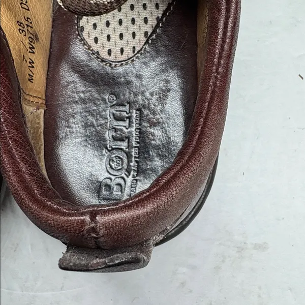 Born Women's Dark Brown Leather Derbys 7 38 walking oxfords comfortable casual - Image 6