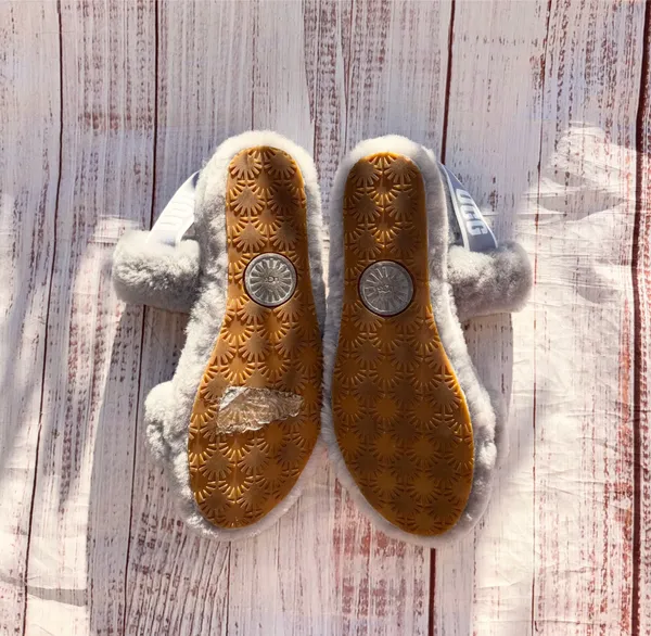 UGG oh yeah slides fuzzy wool Slippers 8 - Image 13