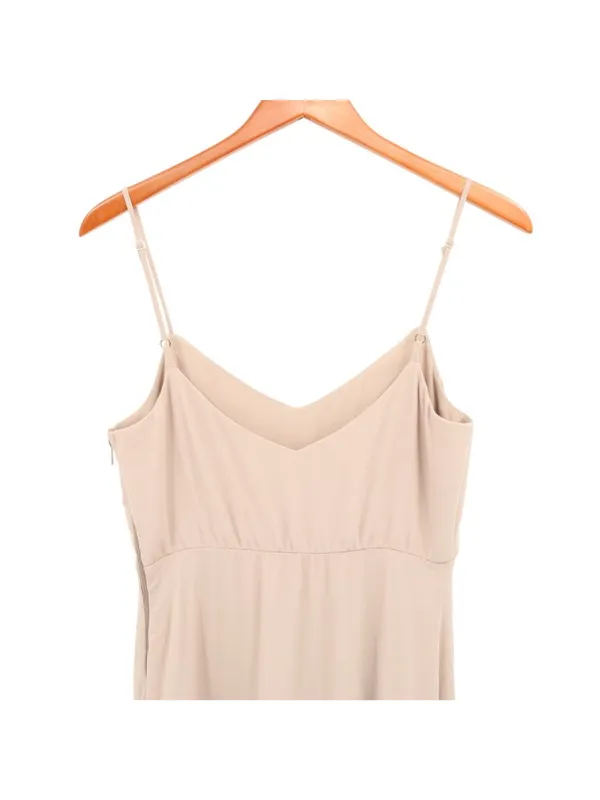NWT Show Me Your Mumu Faith Chiffon Long Maxi Dress M Soft Beige - Image 7