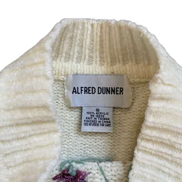 Vintage y2k Grandma Floral Embroidery Knit Sweater 🔥 - Image 2