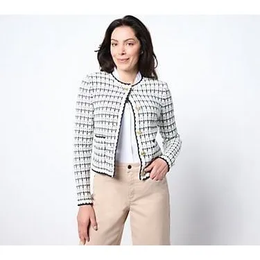 Nic+Zoe tweed sweater jacket size small - Image 2