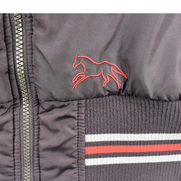 Horseware Ireland Woman's Brown Equestrian Bomber Jacket Striped Trim Small - Image 5