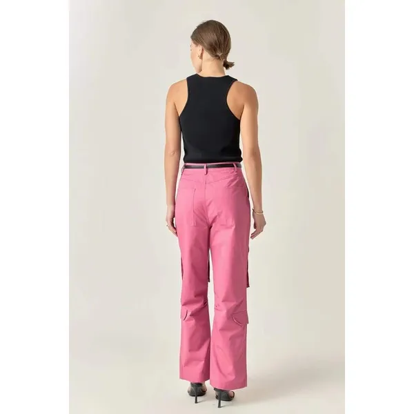 English factory high rise wide leg cargo pants Size‎ Small - Image 4