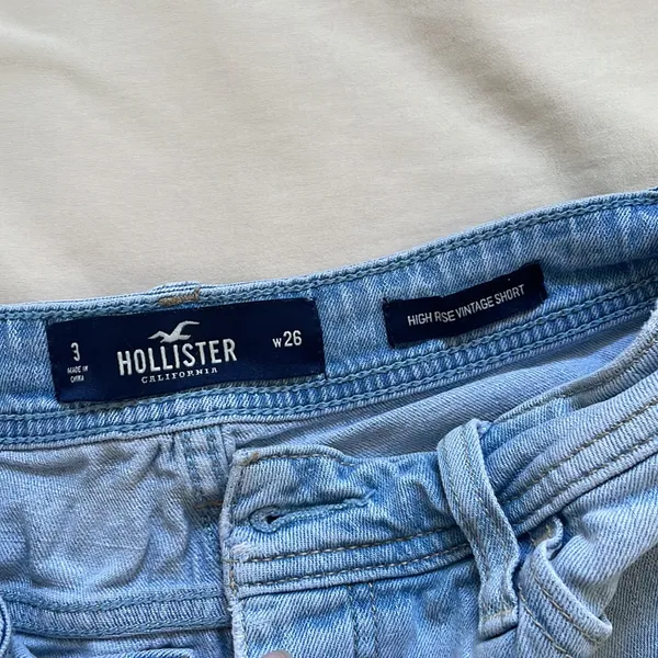 Vintage wash jean shorts - Image 2