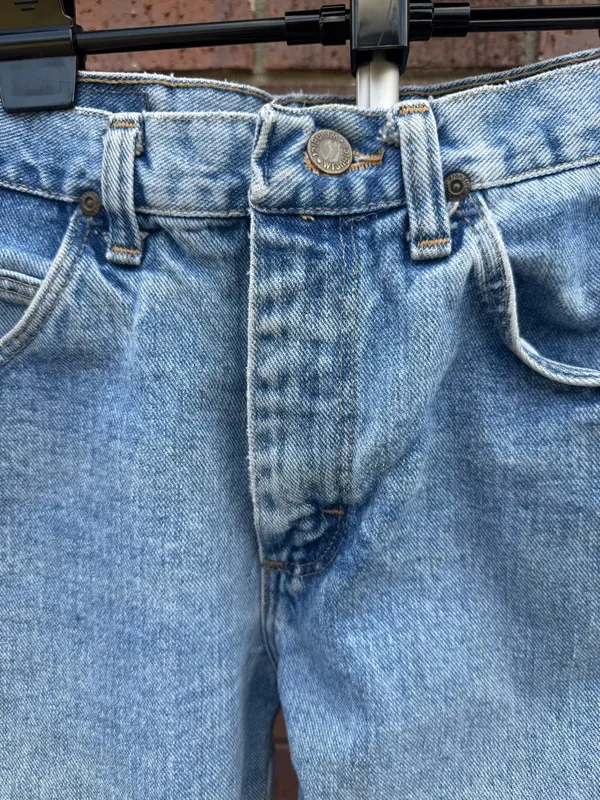 Vintage 90s Wrangler Authentic Jeans Waist Size 29 Mom Altered to Cropped Length - Image 4