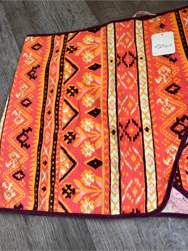 Nwt‎ Free People Cleo Wrap Skirt in Rust Combo - Image 5