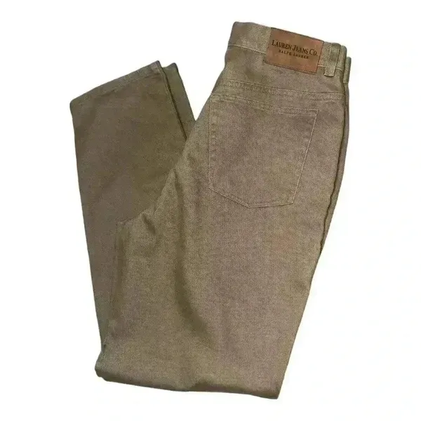 Lauren Ralph Lauren Womens Tan‎ Straight Jeans, Size 12 - Image 7