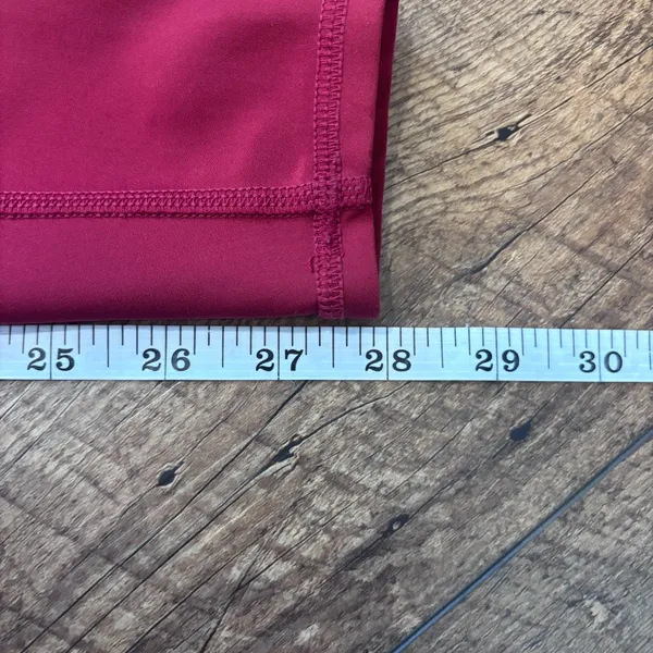 Alo Yoga High Waist Airlift Leggings Red Small 28" Inseam Activewear Yoga FLAWED - Image 10