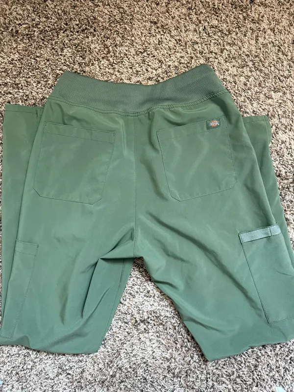 Dickies Scrub Pants Olive Green - Image 2