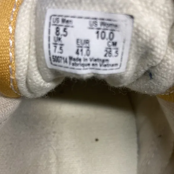 Vans Old Skool Yellow Suede Leather Canvas Women’s Size 10/ Men’s Size 8.5 - Image 3
