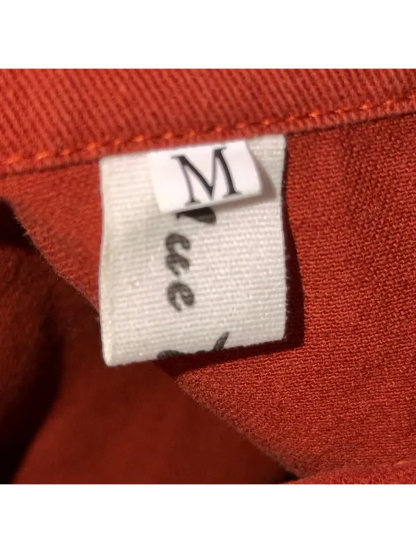 Women’s Rust Orange Lightweight Jacket Size Medium - Image 6