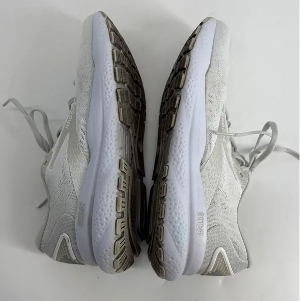 Brooks Ghost 16 Womens Road Running Shoes Silver White Size‎ 11 B - Image 6