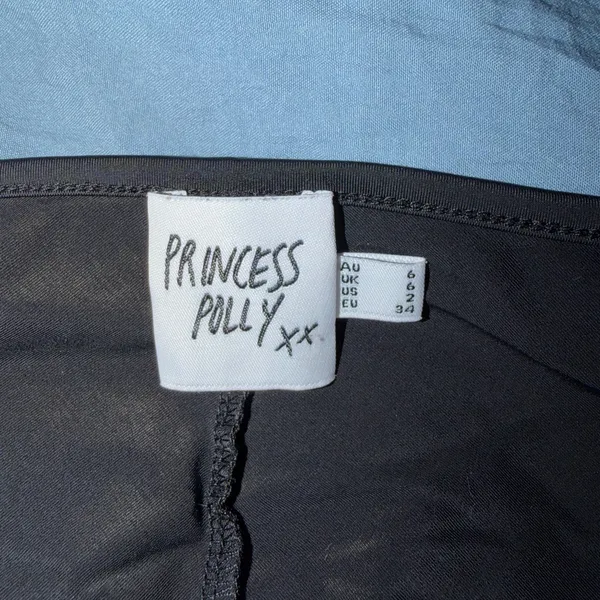 Princess Polly Black Long Sleeve Blouse - Image 2