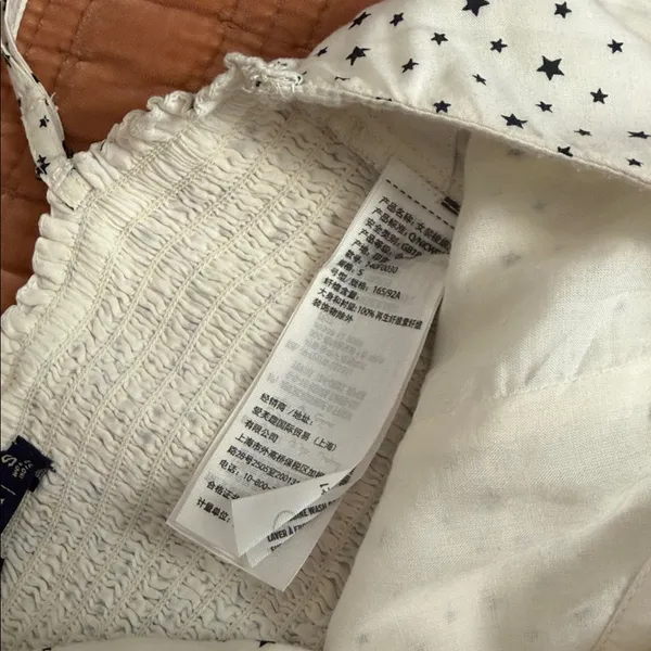 Abercrombie and Fitch Star Print Spaghetti Strap Crop Top sz S - Image 7