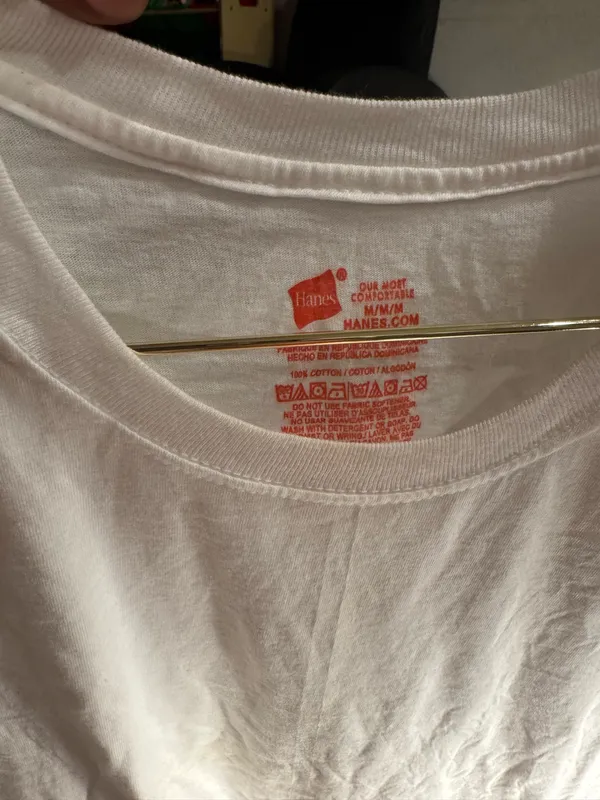 Hanes White Crewneck T-Shirt – Basic Essential Tee - Image 3