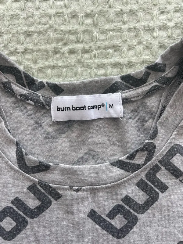 Burn Bootcamp Cropped Tank Gray Size M - Image 3