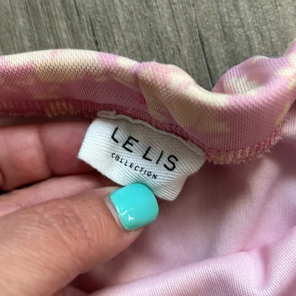 Le lis pink floral mesh skirt - Image 3