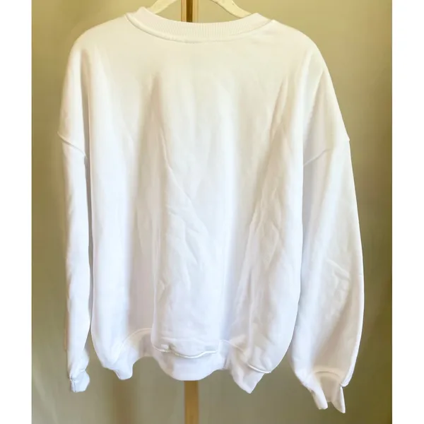 Disney Mickey Mouse Cupid Valentine White Graphic Sweatshirt Pullover Small‎ NEW - Image 3