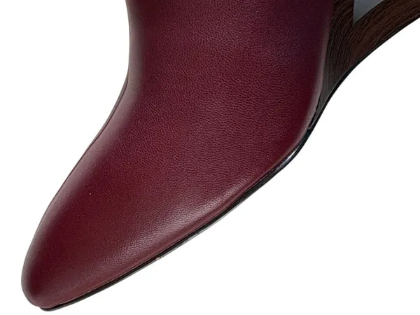 Like New Liverpool Leather LAZ Open Wedge Ankle Boots Size 10 - Image 4