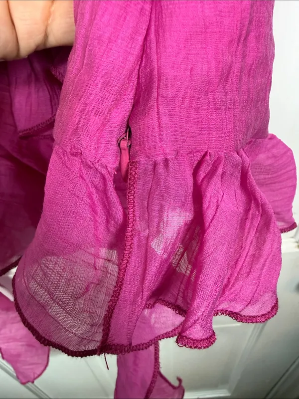 Peppermayo Exclusive Dylan Off Shoulder Ruffle Top Fuchsia New with Tags W2509 - Image 10