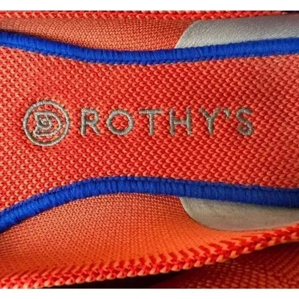 Rothy's Persimmon Marina Stripe Retired Women’s Round Toe Flats SZ 7.5 - Image 15