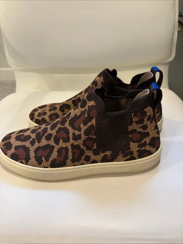 Rothy's The Chelsea High Top Cheetah Print Sneakers 8.5‎ - Image 5