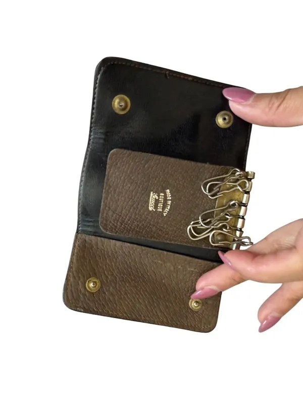 GUCCI Vintage Brown Keyholder Wallet Womens - Image 4